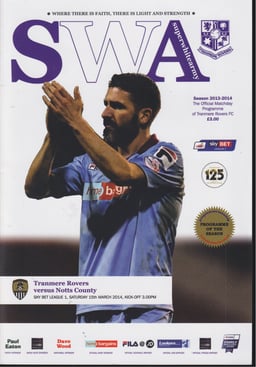 Tranmere Rovers v Notts County Match Programme 2014-03-15